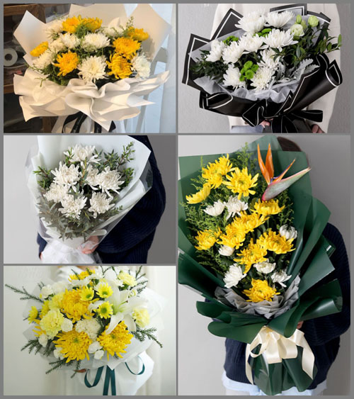 四川成都彭州市三界镇东平村白事花束代送